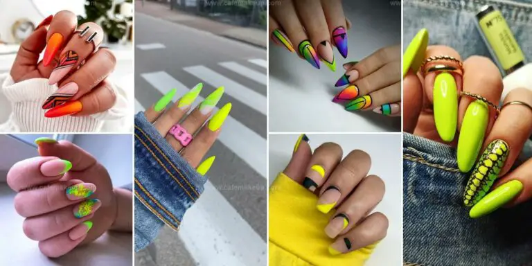 Top Bright Neon Spring Nail Designs