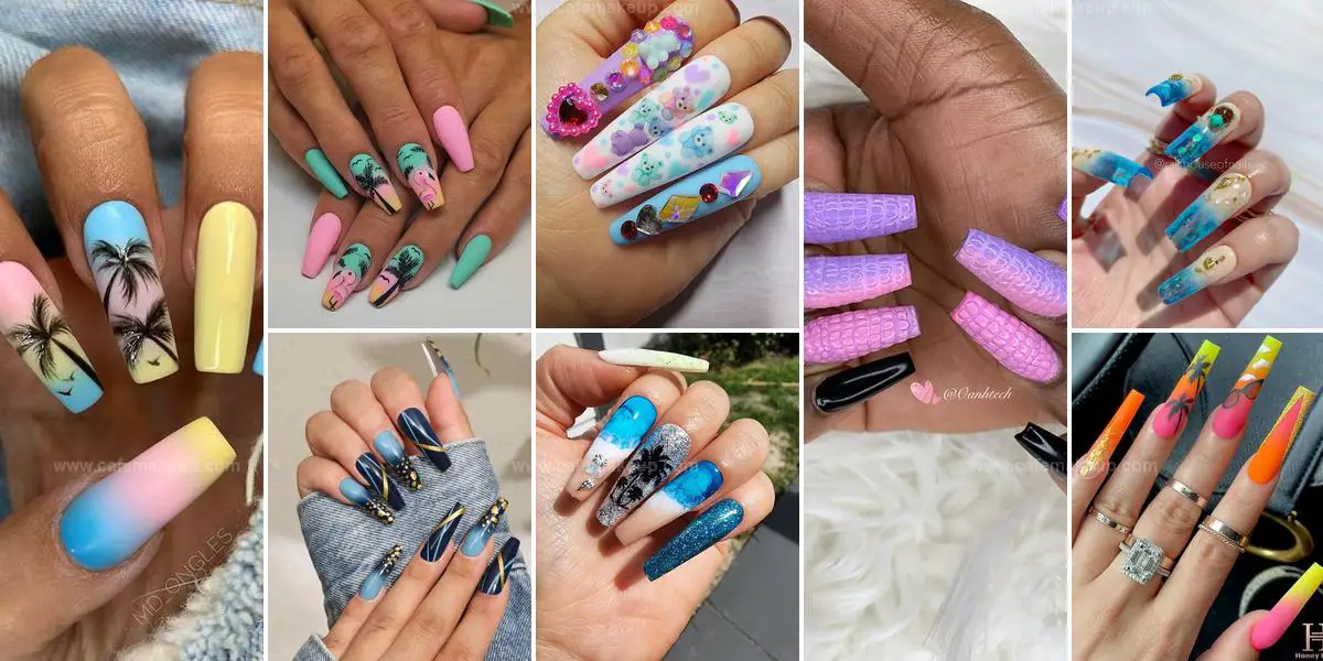 Top Summer Coffin Nails