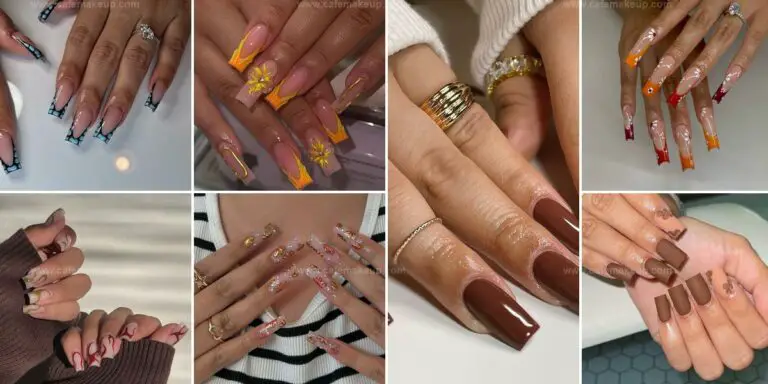 Top Square-Shaped Fall Nails