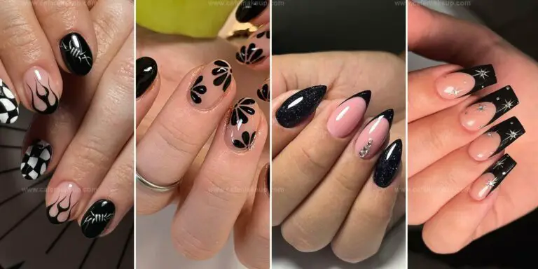 Beautiful Black Fall Nail Designs