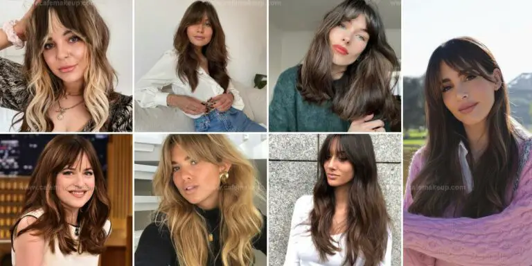 Best Long Hair Ideas With Bottleneck Bangs