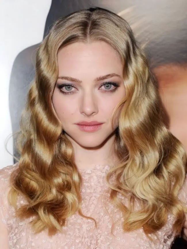 Cascading Blonde Curls with Volume