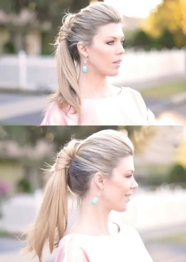 Sun-Kissed High Ponytail with Waves